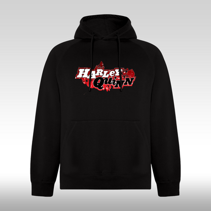 Hanorac Negru personalizat urban "Harley Quinn" streetwear
