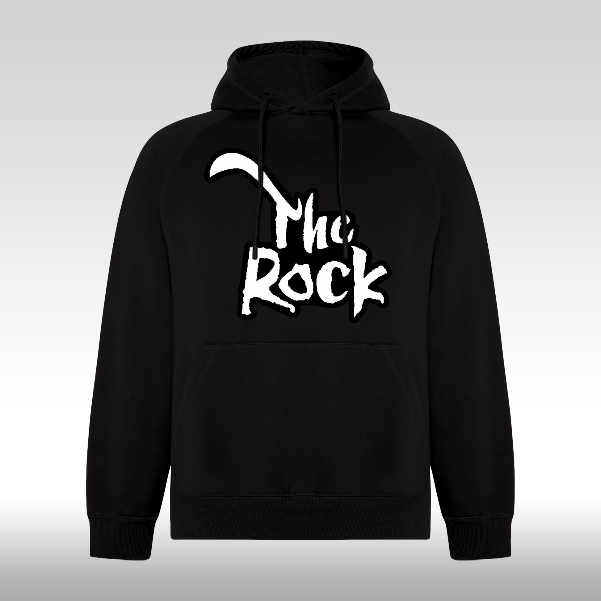 Hanorac Negru personalizat urban "The Rock" streetwear
