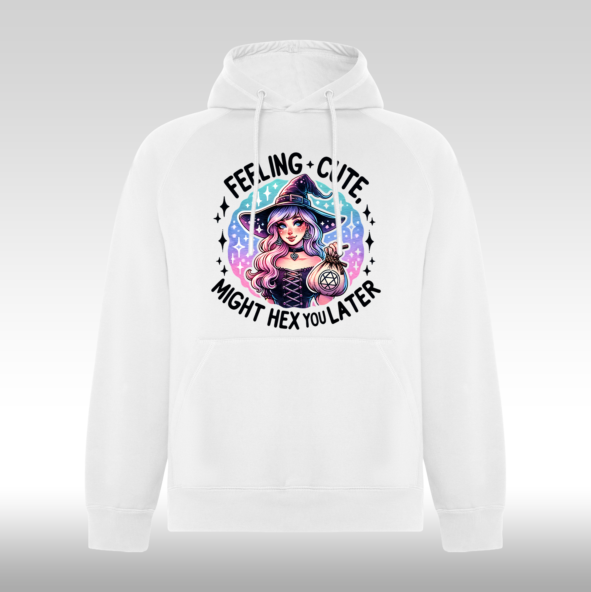 Hanorac alb personalizat Fata Dama urban "Lucy" streetwear
