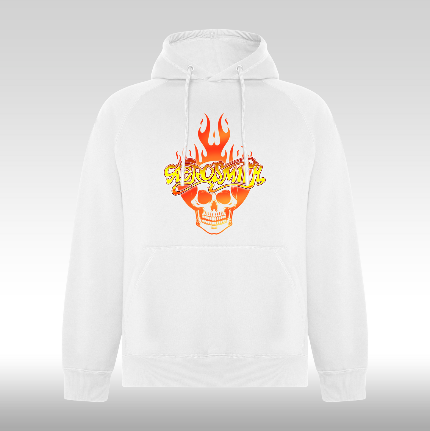 Hanorac alb personalizat rock "Aerosmith" streetwear
