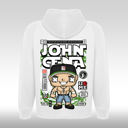 Hanorac alb personalizat spate urban "John Cena" streetwear

